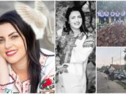 Cântece de jale și de nuntă la înmormântarea Danielei Cușnir, interpreta de muzică populară ucisă în accidentul de la Dărmănești