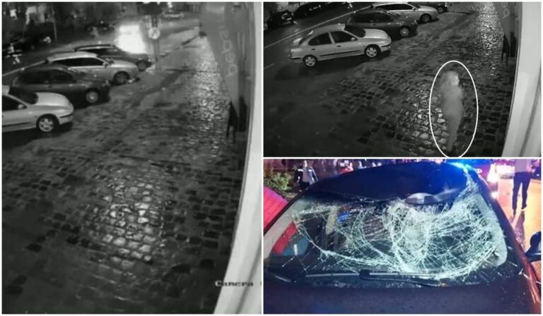 Femeie ucisă pe trecere de pietoni, aruncată în aer de un tânăr șofer, totul surprins de camere, la Aiud 