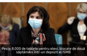 Peste 8.000 de tablete pentru elevi, blocate de două săptămâni într-un depozit al ISMB. Anisie: Vor ajunge azi în toate sectoarele