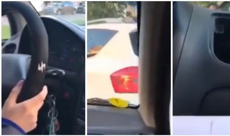 Șoferiță cu carnet de câteva ore, accident în Reșița: ”Am intrat în ăsta! Carina, mi se face rău!”