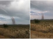 „Uite, își face fusul!” Tornadă în Tulcea. Localnicii au filmat imagini uimitoare