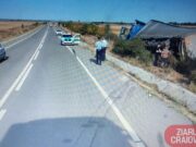 Proprietarul unui autotren care s-a răsturnat lângă Podari caută vinovatul de producerea evenimentului și oferă RECOMPENSĂ pentru o înregistrare video
