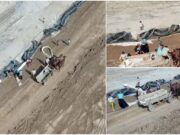 Localnici filmaţi la furat, pe primul Drum Expres din România, Craiova – Piteşti. Au încercat să fugă de dronă cu căruţa