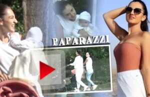 Primele imagini cu Teodora Becali de când a devenit mămică! Cine i-a ținut companie fiicei latifundiarului, la plimbare cu cei mici! Imagini inedite