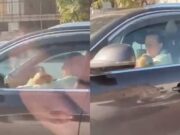 Imagini revoltătoare în Chișinău! O șoferiță își alăptează bebelușul la volan, în timp ce conduce