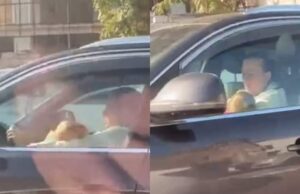 Imagini revoltătoare în Chișinău! O șoferiță își alăptează bebelușul la volan, în timp ce conduce