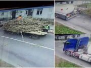 Căruţă acroşată de TIR în Iaşi. Caii au căzut din picioare, căruţaşul a fost aruncat pe şosea