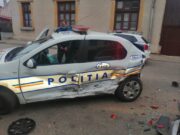 Accident cu trei mașini, dintre care una de poliție în Severin