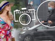 Anastasia Lazariuc, cea mai ”scumpă” la vedere vedetă, surprinsă în ipostaze demne de o veritabilă gospodină. Fie ploaie, fie vânt, artista nu se abate de la treburile casnice.