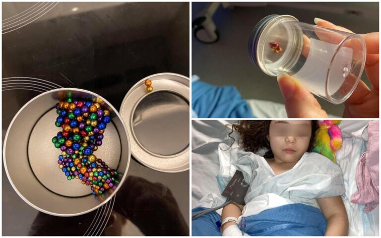 Fetiță de 4 ani, în pericol de moarte după ce a înghițit mărgelele magnetice cu care se juca. ”Nu mă voi ierta niciodată!”