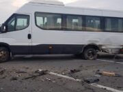 Accident între un microbuz și o mașină, în Leţcani: 11 persoane implicate, dintre care 7 au avut nevoie de intervenție medicală