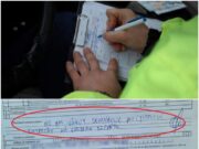 Mesajul amuzant scris de un bărbat din Botoșani pe amenda primită de la Poliție: ”Cel mai sincer șofer”