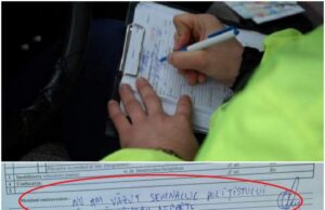 Mesajul amuzant scris de un bărbat din Botoșani pe amenda primită de la Poliție: ”Cel mai sincer șofer”