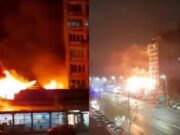 Incendiu devastator la o shaormerie din București! Deflagrația s-a extins și pe blocurile învecinate și zeci de persoane au fost evacuate