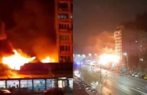 Incendiu devastator la o shaormerie din București! Deflagrația s-a extins și pe blocurile învecinate și zeci de persoane au fost evacuate
