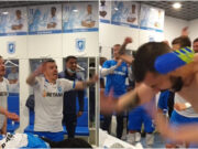 Nistor a dat tonul petrecerii din vestiar! Cum a sărbătorit Craiova victoria mare contra lui FCSB
