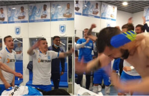 Nistor a dat tonul petrecerii din vestiar! Cum a sărbătorit Craiova victoria mare contra lui FCSB