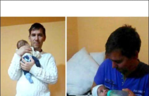 Povestea tatălui care-și crește singur bebelușul, după ce soția lui a murit, a impresionat mii de români din țară și de peste hotare