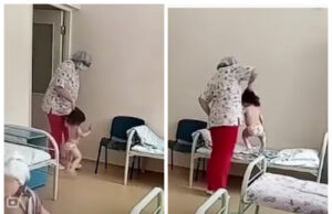 Imagini scandaloase surprinse într-un spital de copii. O fetiță a fost luată de păr și aruncată în pat de o asistentă