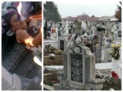 Imagini șocante într-un cimitir. Cum a fost surprins un cuplu, printre morminte