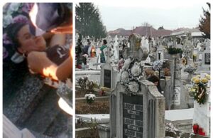 Imagini șocante într-un cimitir. Cum a fost surprins un cuplu, printre morminte
