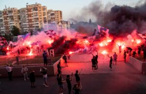 Show în Bănie. Peste 4.000 de suporteri ai Științei au sărbătorit pe străzi revenirea alb-albaștrilor în prima ligă!