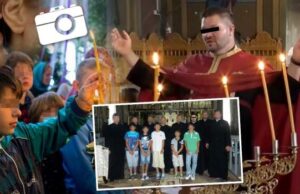 Imagini exclusive cu popa care a abuzat o fetiță în timpul spovedaniei / Îi soarbe din priviri pe copilași