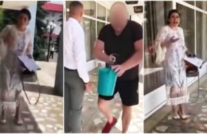 Un tată revoltat a aruncat cu dejecții pe o profesoară, care i-ar fi cerut fiicei bani pentru licență, la Cernăuți