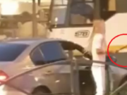 A fost reținută și femeia care îl însoțea pe șoferul care a atacat un bărbat cu o crosă de golf în trafic