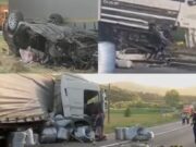 Un copil de 10 ani și-a pierdut sora și părinții într-un accident rutier, în Cluj. Familia se întorcea din Italia, când bărbatul de la volan a intrat inexplicabil într-un TIR