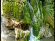 Momentul în care Cascada Bigăr se prăbuşeste