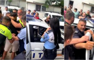 Scandal în Ferentari. Tineri încătușați și sute de oameni ieșiți în stradă