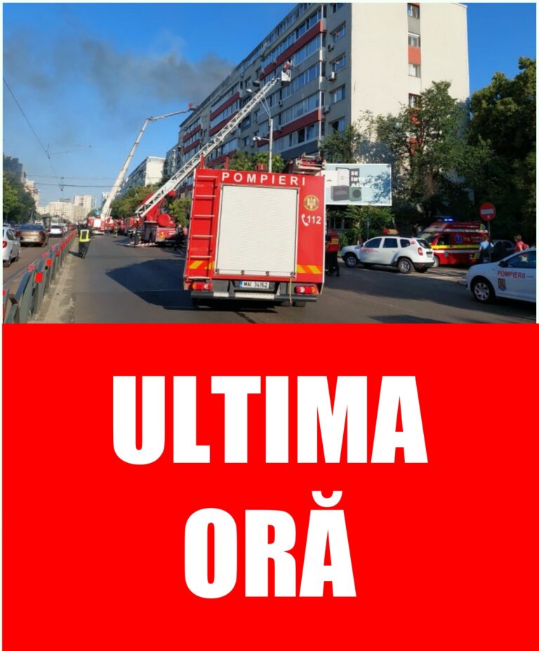 Incendiu lângă spitalul Grigore Alexandrescu! O mulțime de oameni au fost evacuați