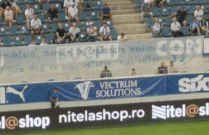 ”Să vă luați și cornete la voi!” Replica lui Adrian Mititelu jr., după bannerul afișat de fanii Universității