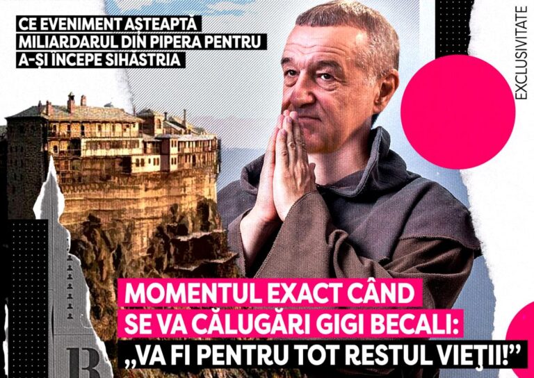 Când se va călugări Gigi Becali! Am aflat momentul în care miliardarul de la FCSB vrea să îşi înceapă sihăstria: „Pentru tot restul vieții!”