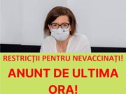 OFICIAL! Ministrul Sănătății a anunțat restricții pentru persoanele nevaccinate: ”A început valul 4” De când intră în vigoare