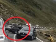 Mai mulți șoferi s-au luat la bătaie pe Transfăgărășan. Unul a fost luat pe capotă.