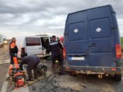 Filmul tragediei cu patru morți din Ialomița. Unul dintre șoferii celor două dube ar fi adormit la volan