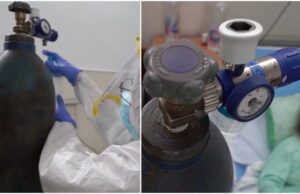 Imaginile disperării: Tuburi de sudură pentru asigurarea oxigenului la Spitalul „Sfântul Gheorghe” din Botoşani