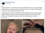 Și-a luat copilul de la creșă cu un mesaj de la educatoare scris cu marker permanent pe burtica celui mic