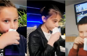 Cum se face testul de salivă? Câțiva copii fac o demonstrație practică –