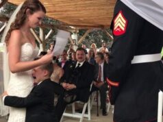 S-a măritat cu un soldat care avea un băiețel de patru ani. Nunta a decurs normal până în momentul în care copilul s-a apropiat de mireasă –