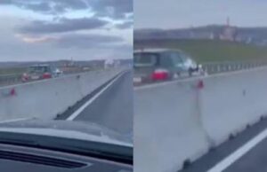 Un șofer teribilist a fost la un pas de a provoca o tragedie pe A3, după ce a condus pe contrasens –