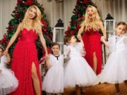Andreea Bălan, imagini emoționante alături de fetițele ei. Cântăreața petrece sărbătorile cu familia sa –-