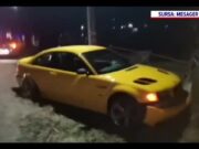 Un tânăr a făcut praf o mașină de Poliție. Înainte de impact avea 186 km/h –
