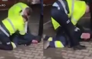 Un bărbat a fost scos cu forța din magazin şi pus la pământ de poliţişti pentru că nu purta mască de protecție, în Alba Iulia