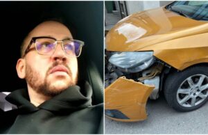 Soțul Mihaelei Cernea, ordin de restricție pentru că a bătut-o pe artista de la Class. S-a urcat beat la volan și a distrus 2 mașini în Cotroceni