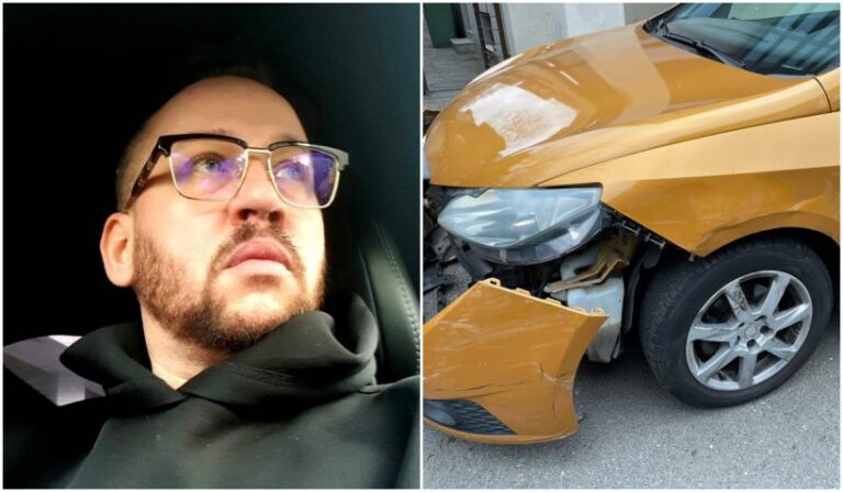 Soțul Mihaelei Cernea, ordin de restricție pentru că a bătut-o pe artista de la Class. S-a urcat beat la volan și a distrus 2 mașini în Cotroceni