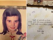 Mesajul emoționant scris cu foarte mulți ani în urmă de un tată pentru fetița lui pe un tablou a impresionat o lume întreagă –»