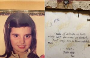 Mesajul emoționant scris cu foarte mulți ani în urmă de un tată pentru fetița lui pe un tablou a impresionat o lume întreagă –»